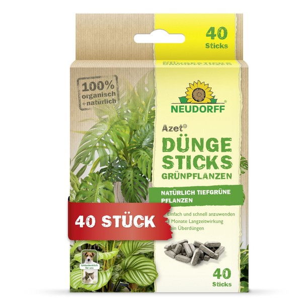Neudorff - Azet DüNgesticks FüR GrüNpflanzen 40 StüCk - 80G DüNge Drops-image