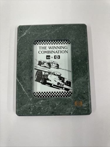Vintage Green Solid Marble HP Hewlett Packard Photo Picture Frame 3.5x5 - Picture 7 of 7