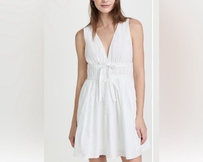 Amanda Uprichard Women's Size S White Sleeveless Morello Dress Cocktail Party