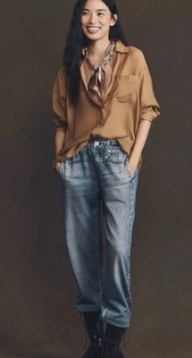 Rag & Bone Miramar Cotton Terry Jogger Kacy Dark Wash Size SP 