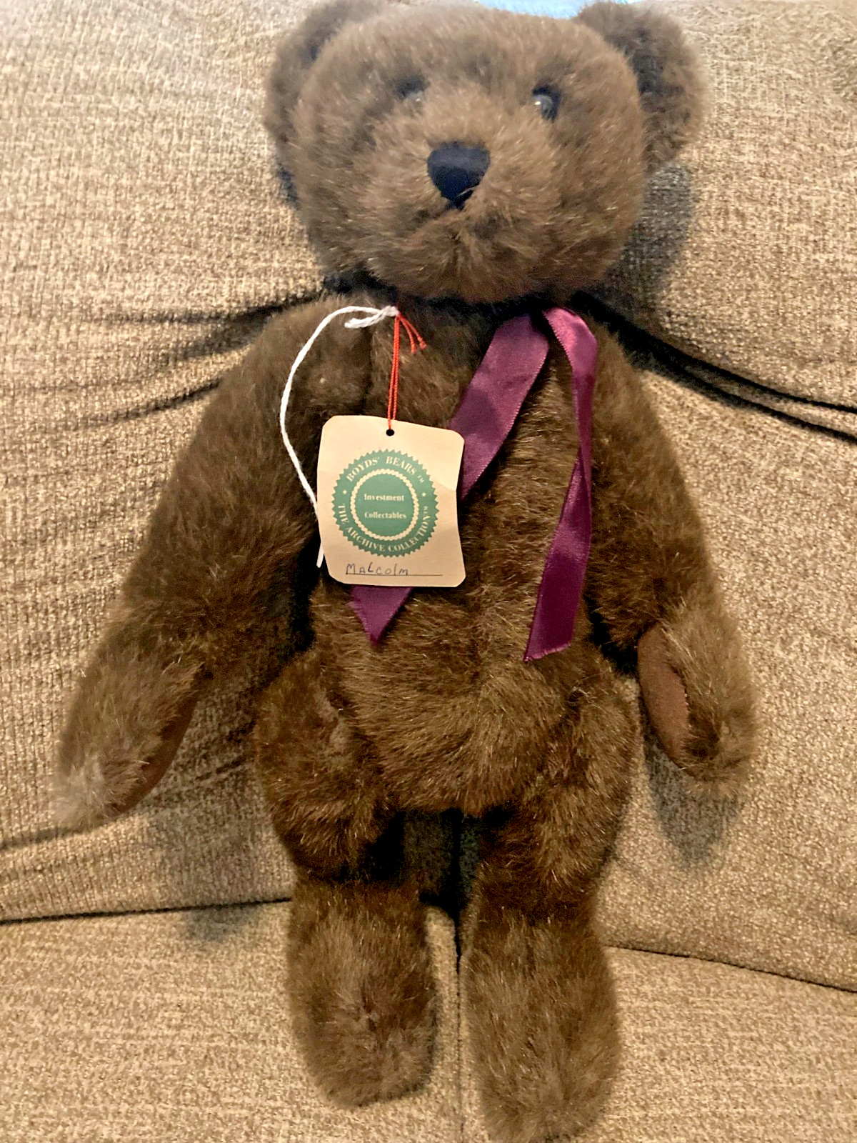 Boyds Bears Rare Retired Large Bear Malcolm