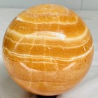 Natural Yellow Calcite Sphere Quartz Crystal Polished Ball Reiki Healing 3120G — photo 1