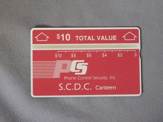 L&G Card MINT Unused USA Prison / S.C.D.C. Canteen $10 902A