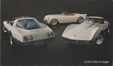 1978 Chevrolet Corvette Coupe Classic Car Vintage Lithograph Postcard