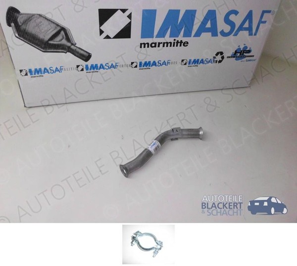 Imasaf Auspuff Hosenrohr + Schelle für Fiat 238-Serie 1.4 1966-1982-image