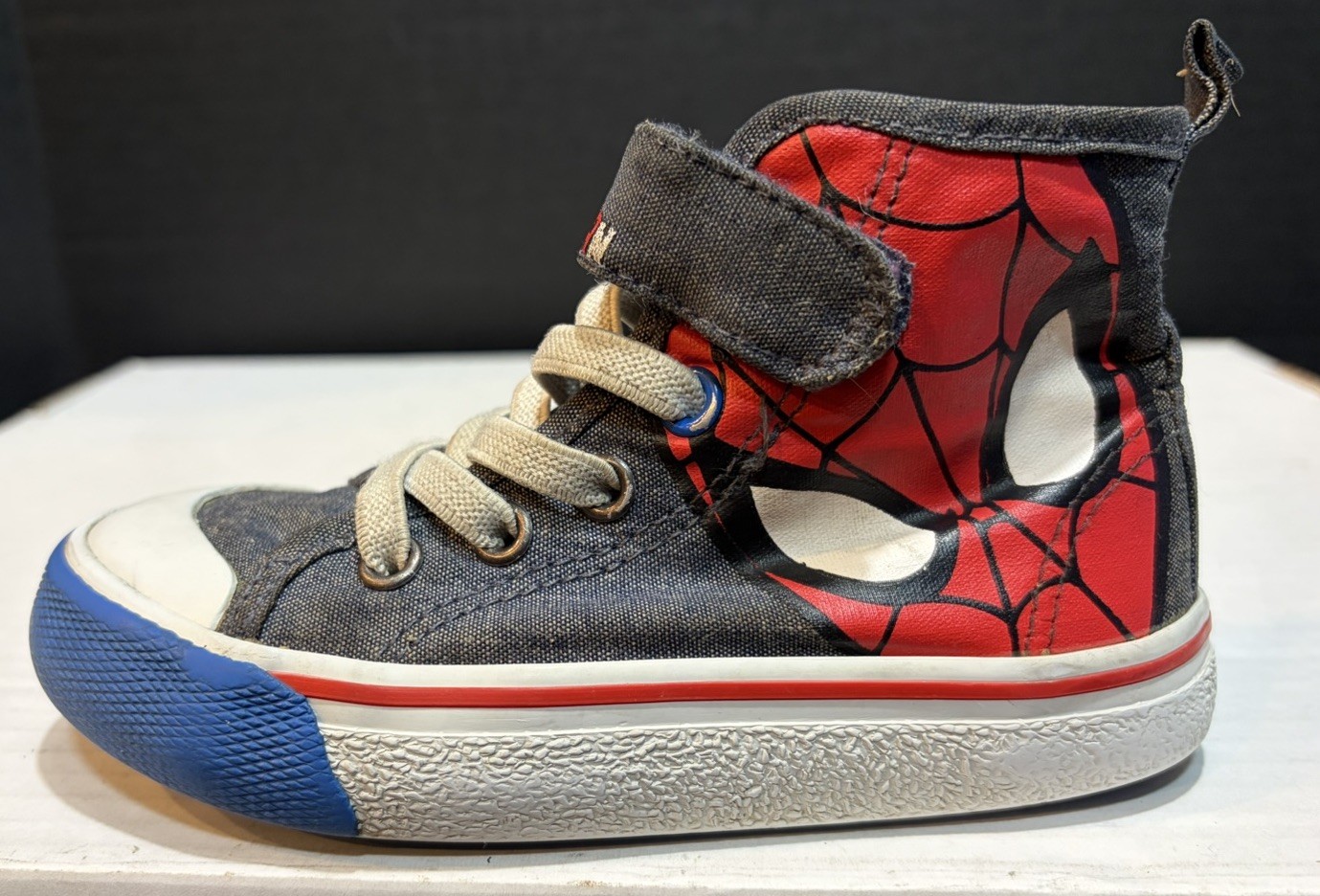 Spiderman Marvel H&M High Top Shoes Size 8c Toddlers Crib thumbnail 6