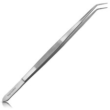 Pęseta akwariowa z drobną koronką i zakrzywionym końcem o długości 30 cm