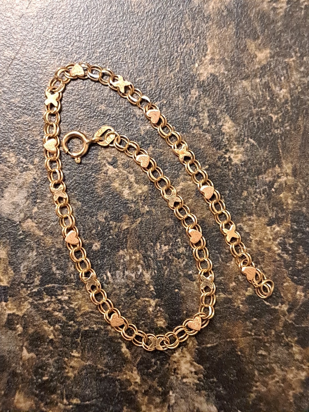 14 Karat Yellow Solid Gold Delicate Designer Brac… - image 7