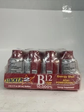 (2x) 12 PACK Stacker Energy Shot 2 Acai Pomegranate B12 - 2oz - Exp 08/25