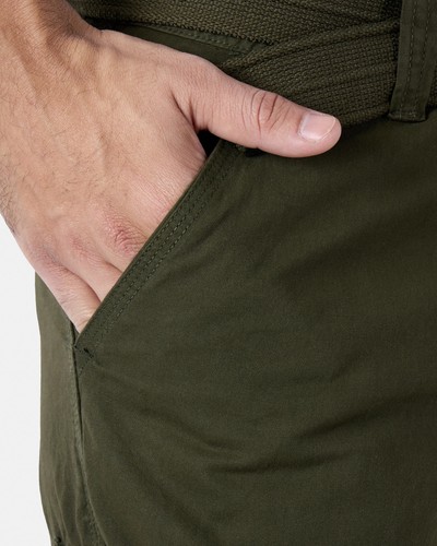 XRAY JEANS-men’s Belted 18” Inseam Below Knee cargo shorts/Olive/size 40 - Picture 7 of 8