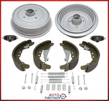 Bremstrommel Kit Bremsbacken Hinten für VW Caddy I 14D Radbremszylinder HA 4x100