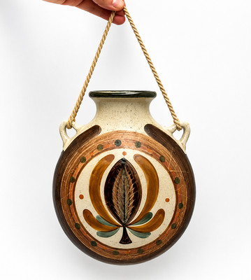 Porta Celi Spanish Pottery Hänge Wandvase Übertopf Vintage Keramik Spain