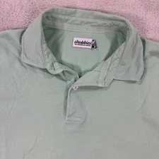 Chubbies Polo Shirt Cotton Short Sleeve Casual Green Polo Shirt Mens Medium EUC