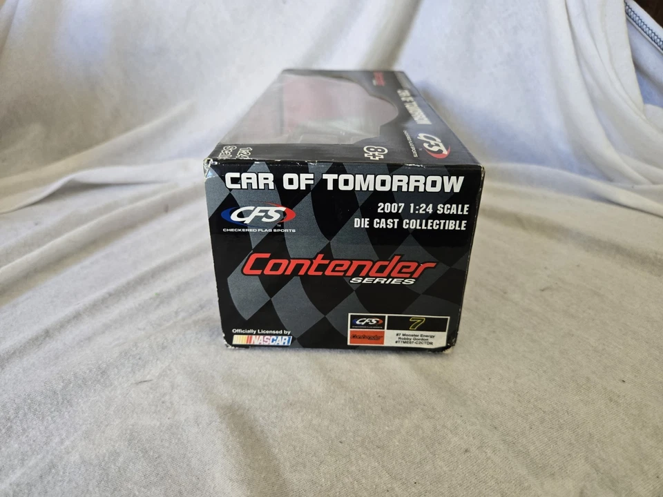 1:24 NASCAR Diecast #7 Robby Gordon Monster Energy, Car of Tomorrow Contender. - Image 4 of 4