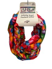 NWT VINTAGE Y2K Cute JELLY BEANS Print Child  s INFINITY SCARF O/S
