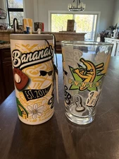 Savannah Bananas Pint Glass and Powdercoat Coolie Combo Set NEW!