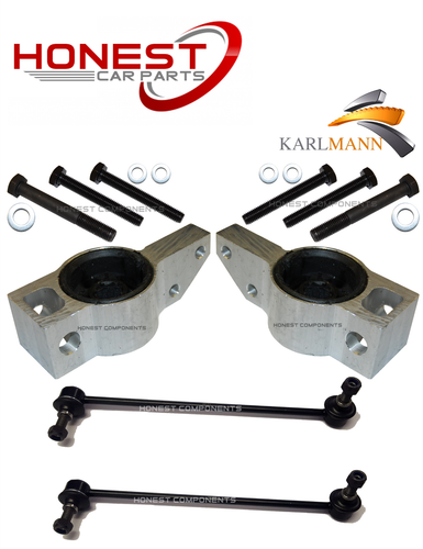 For VW GOLF MK5 2005> FRONT SUSPENSION WISHBONE ARM BUSHS & STABILISER LINKS X2 - Picture 3 of 7