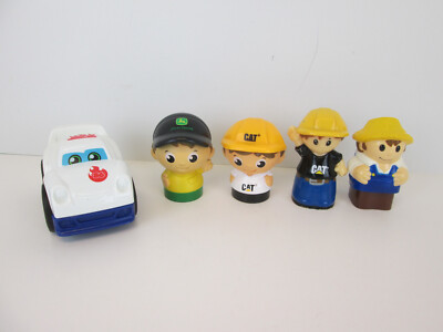 Mega Bloks Blocks First Builders Replacement Figures John Deere Cat Farmer Car