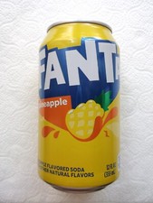 FANTA PINEAPPLE 2024 USA empty can 355ml top opened