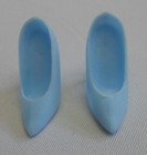 Barbie Doll Cinderella Shoe LIGHT BLUE High Heel Pump Disney Store Princess Excl — photo 4
