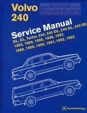 VOLVO 240 SHOP MANUAL SERVICE REPAIR BENTLEY BOOK DL TURBO GL 1993 1983