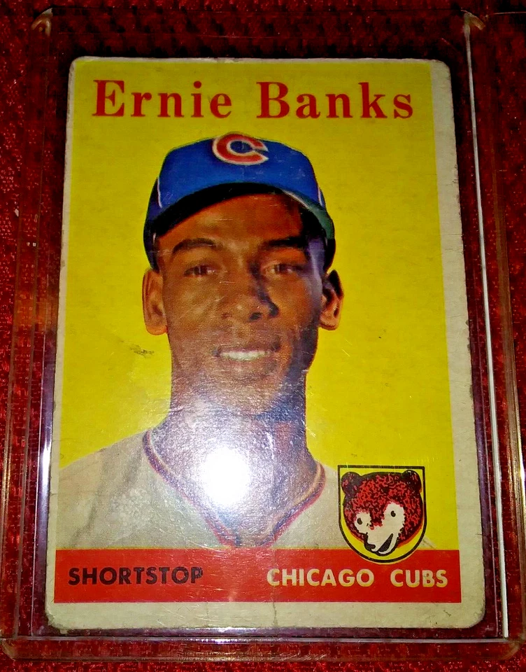 DE COLECCIÓN 1958 TOPPS MLB: ERNIE BANKS HOF JIM LANDIS DON ZIMMER VAR. SP LOTE DE 3 Foto 3 de 4