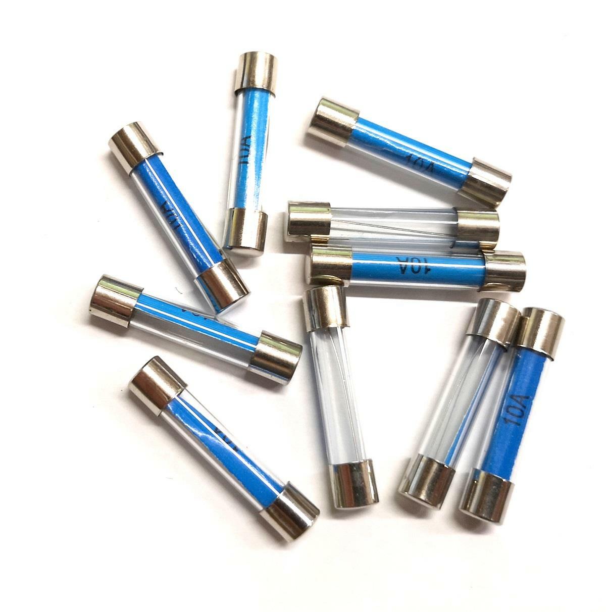 Glass Fuse Old Style Classic Car Van X 50 MPV Fuses 12v 10amp Quick Blow 250v for sale online eBay