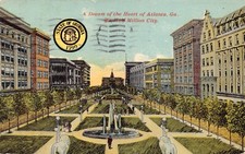GA~GEORGIA~ATLANTA~A DREAM OF THE HEART OF ATLANTA~THE HALF MILLION CITY~C.1910