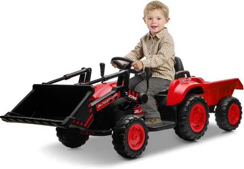 12V 3-in-1 Kids Ride On Excavator Bulldozer Electric Tractor Remote with Trailer - Picture 9 of 9