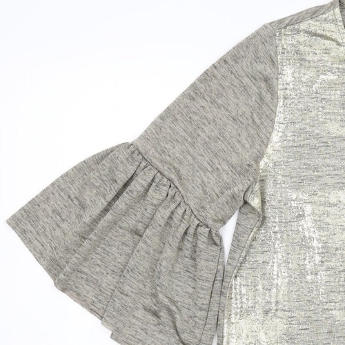 Dantelle Womens Gold Polyester Blend T-Shirt Size L - Picture 6 of 12