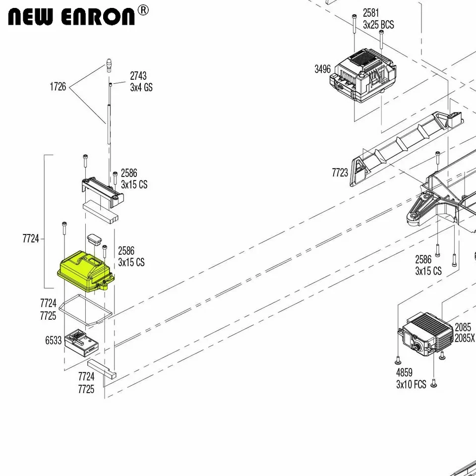 Receiver Box Cover ESC Mount Holder 7724 for RC TRAXXAS 1/6 XRT 1/5 XMAXX 6S 8S - Image 3 of 4