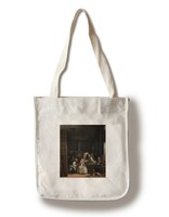 Las Meninas - Velazquez 1656 - Masterpiece Classic (100% Canvas Tote Bag Gusset Las Meninas - Velazquez 1656 - Masterpiece Classic (100% Canvas Tote Bag Gusset