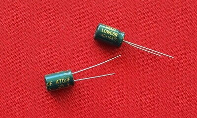 10 Stück 470uF 25V ELKO 105°C ELKO Elektrolytkondensator Low ESR