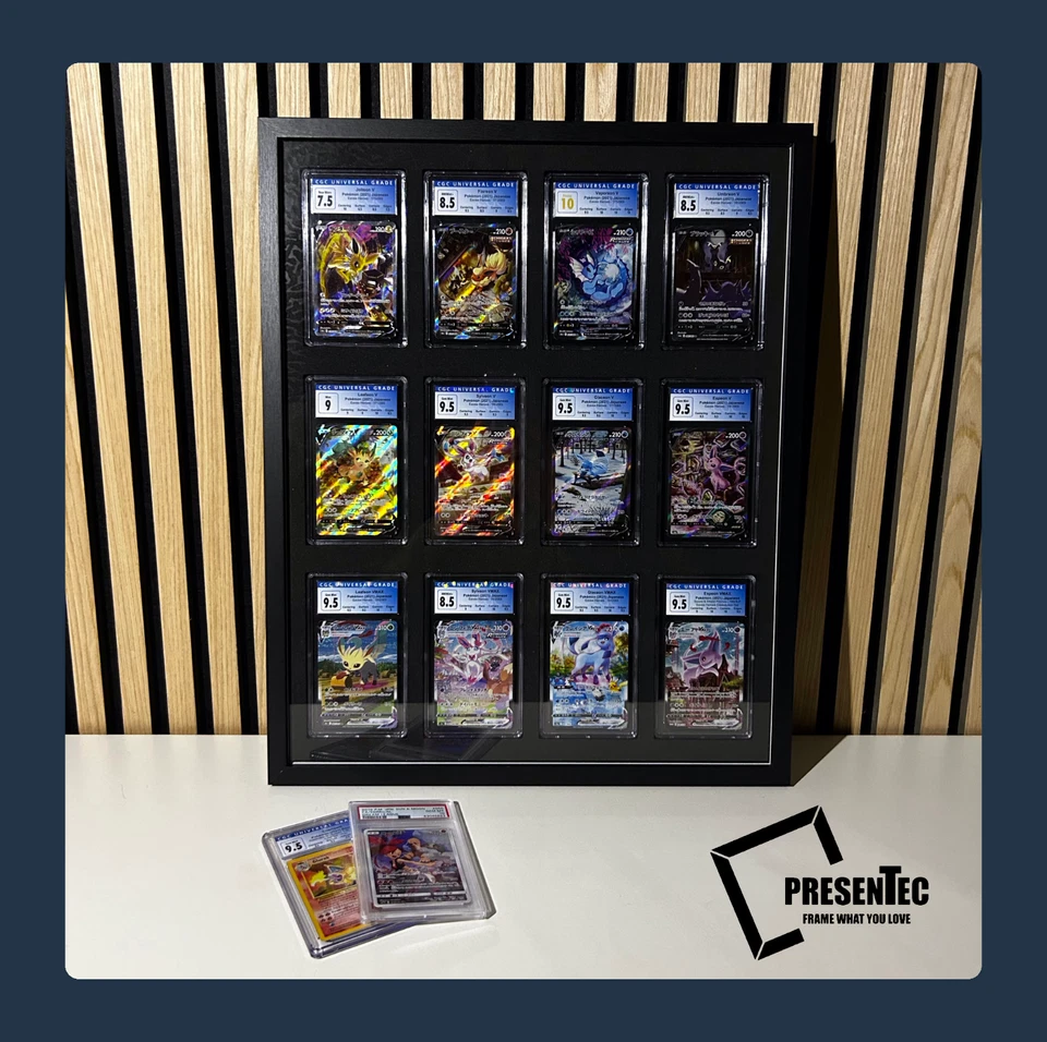 Rahmen PSA CGC Pokemon Karten Case Display Sammelkarten für bis 12 Gradingkarten - Bild 3 von 4