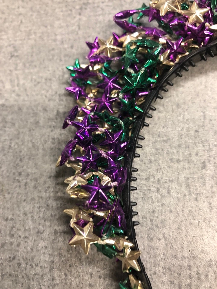 2 X 服装头带狂欢节万圣节派对 Pruple 绿色黄金 最佳卖家 — 第 4/4 张图片