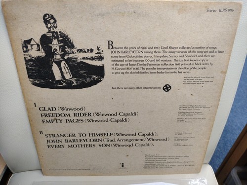 Traffic John Barleycorn Must Die - 1st press pink VG UK vinyl LP album record - Picture 5 of 8