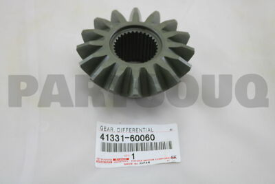4133160060 Genuine Toyota GEAR, REAR DIFFERENTIAL SIDE 41331-60060