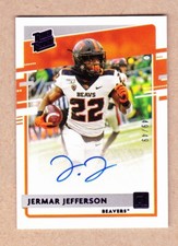 Jermar Jefferson signed 2021 Panini Chronicles Draft Rookie (49/49) card (BV$20)