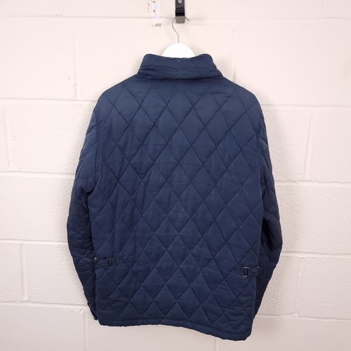 SCOTCH & SODA Jacket Mens XL Quilted Hooded Full Zip Insulated Navy Blue - Picture 2 of 16