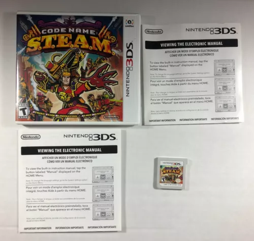 Code Name: S.T.E.A.M. (Nintendo 3DS, 2015) CIB Complete