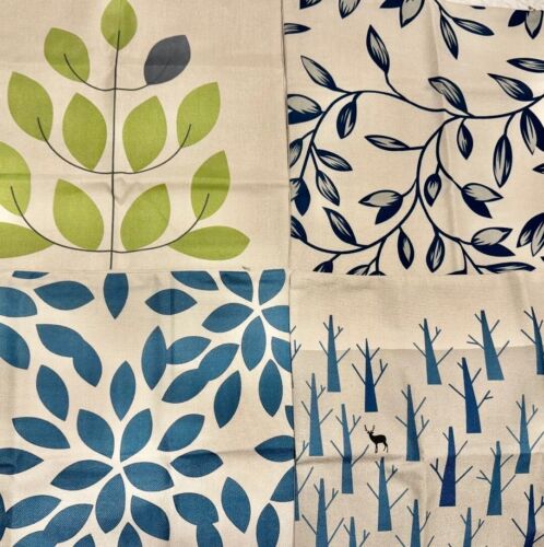 NEW 4 Piece Trees, Leaves Pattern 18x18 Throw PILLOW COVERS For Home Patio