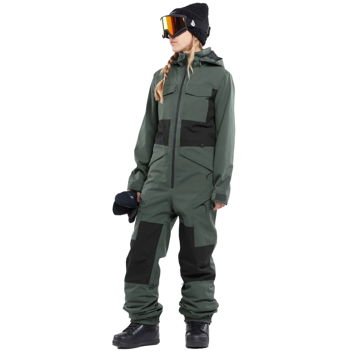 Volcom Shiloh Snow Suit Damen-Schneeanzug Ski-Overall Ski Suit Overall  Green | eBay