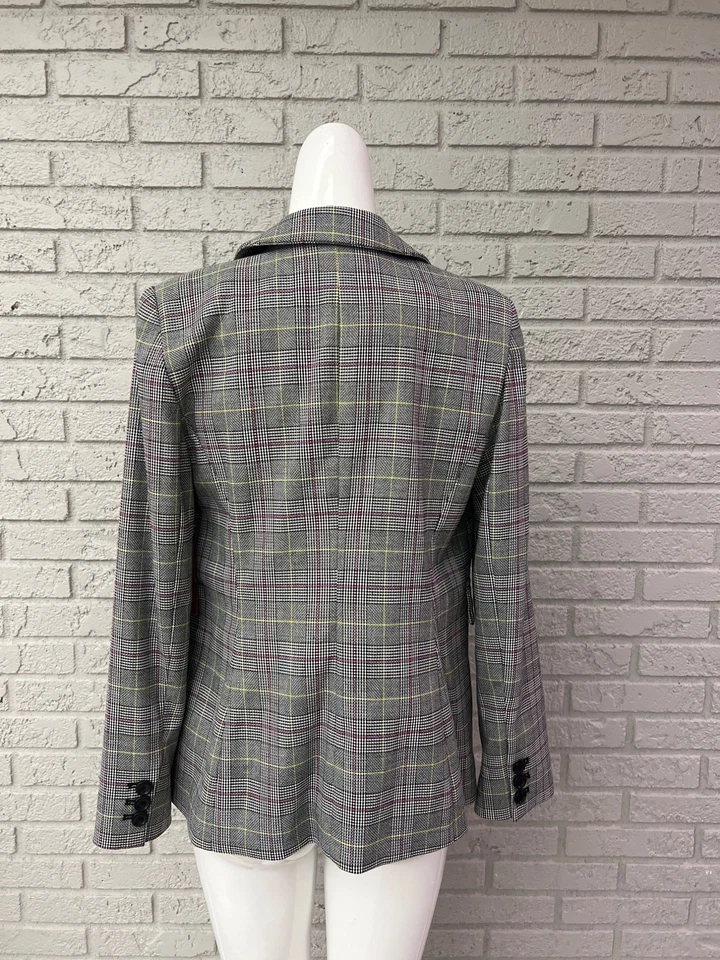 Blazer Vince Camuto Mujer Estampado Moderno a Cuadros Talla 2 Foto 3 de 4