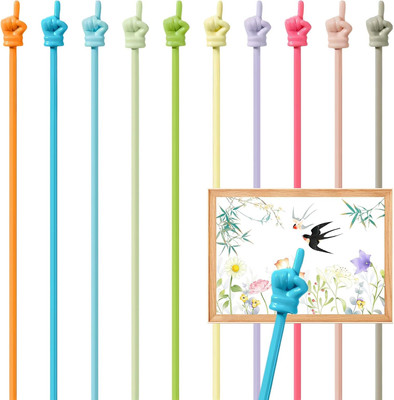 10 Pcs Pointer Stick for Classroom, Cute Teacher Pointer Stick, Colorful Finger 
