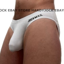 Jockmail Mens Contoured Bulge Enhancing Pouch High Leg Mini Underwear Brief