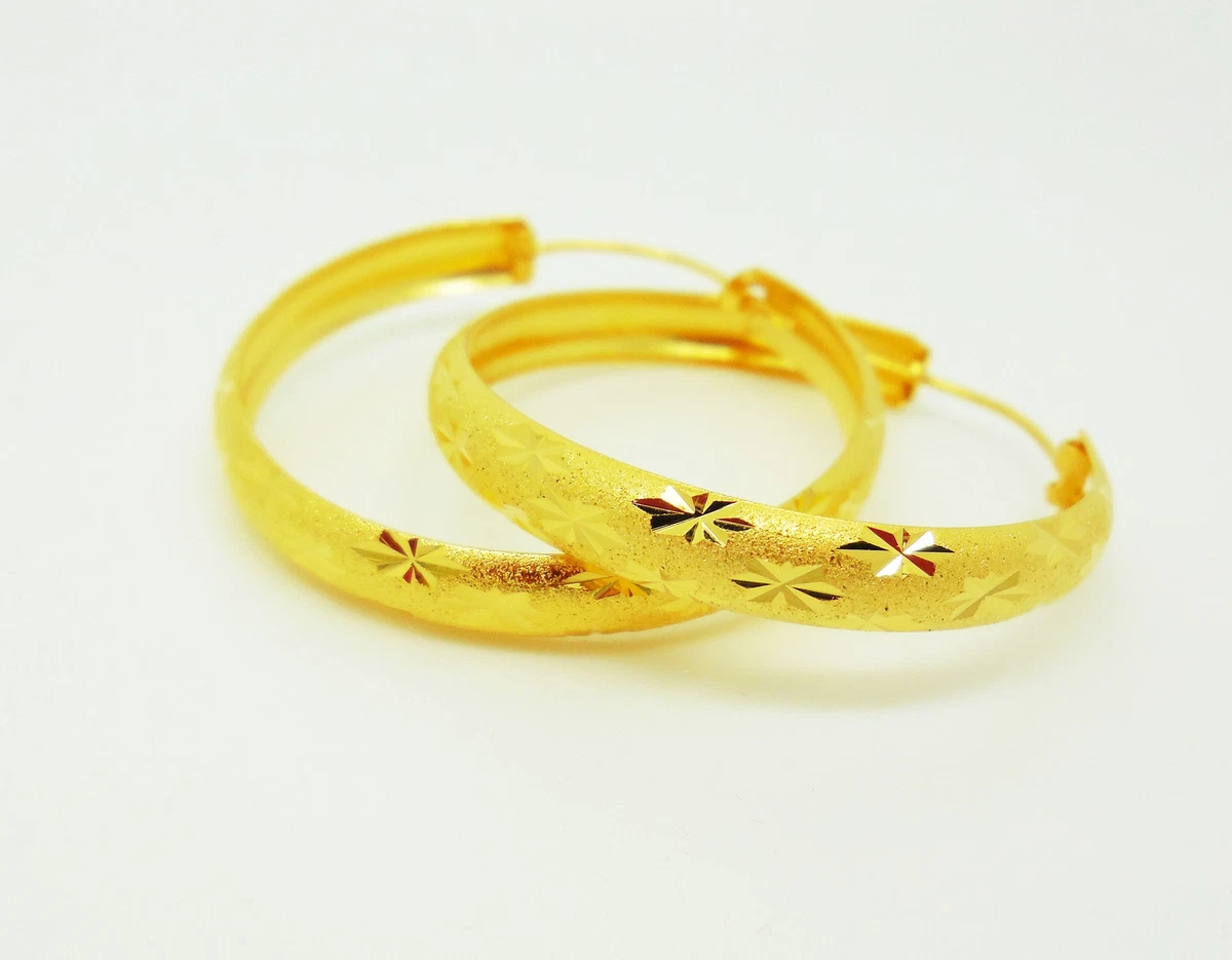 Ebay gold shop earrings 24k