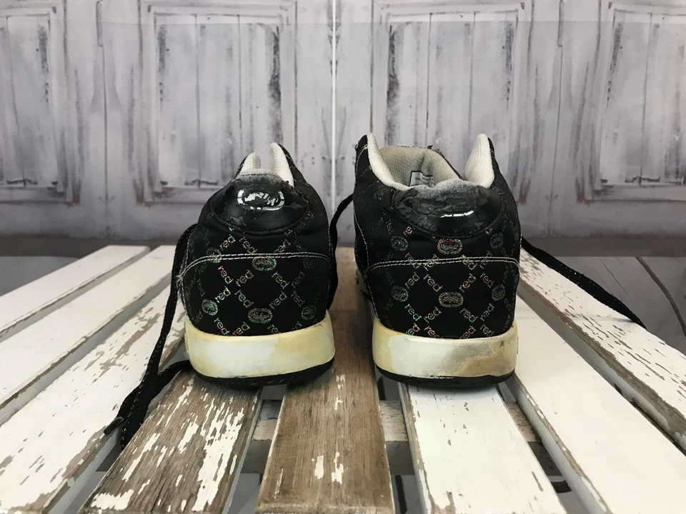 Red By Marc Echo Womens Ladies Casual Hightop Sneaker Shoe Black Sparkle Sz 8.5 - Image 4 of 4