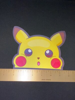 Pokemon Pikachu 3D Lenticular Anime Motion Car Sticker Decal Peeker