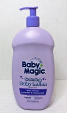Baby Magic Calming Baby Lotion Pump Lavender & Chamomile Softens Skin 30 oz NEW