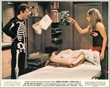 OWL AND THE PUSSYCAT -1971- 2 Original 8x10 Mini Lobby Cards - BARBRA STREISAND